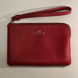 Red Coach Wristlet